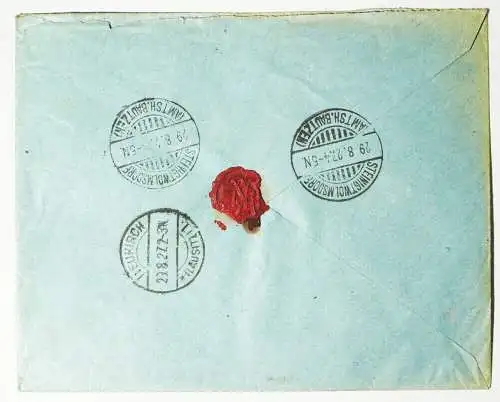 R Brief Neustadt Sachsen nach Steinigwolmsdorf 1927 