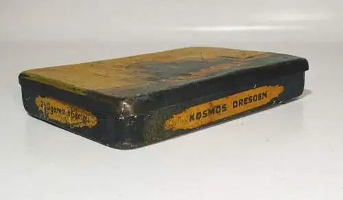 Alte Zigarettendose Kosmos Samoli Metalldose Blechdose 1920er 1930er 
