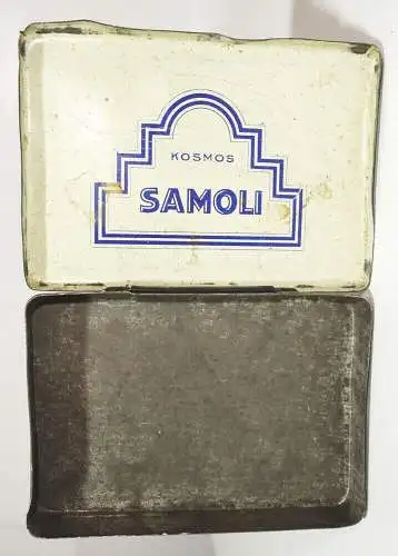 Alte Zigarettendose Kosmos Samoli Metalldose Blechdose 1920er 1930er