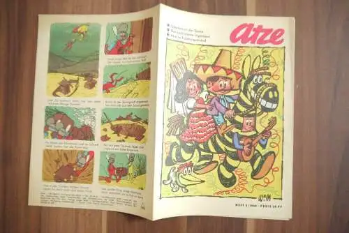 DDR Comic Atze Heft 2 Überfall an der Saale 1968