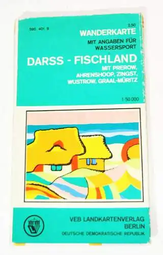 Wanderkarte Darss - Fischland Prerow,Ahrenshoop, Zingst, Wustrow,Graal-Müritz(H4