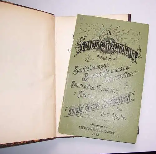 3x Fachbuch Schiffsmaschinendienst Selbstentzündung Bray Wörterbuch 1865 / 1901