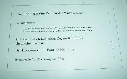 8 x Deutsches Wirtschaftsinstitut Bericht 1959 /60 DDR BRD interessant !