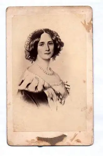 CDV Foto Kaiserin Augusta von Preußen um 1870