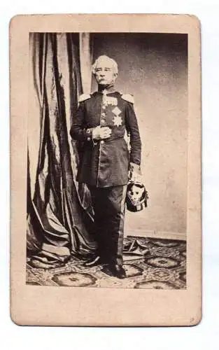 CDV Foto General von Steinmetz Orden um 1870 Preußen