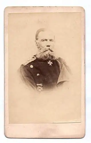 CDV Foto preussischer General Vogel von Falckenstein um 1870