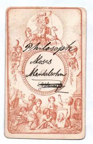 CDV Foto Philosoph Moses Mendelssohn um 1880