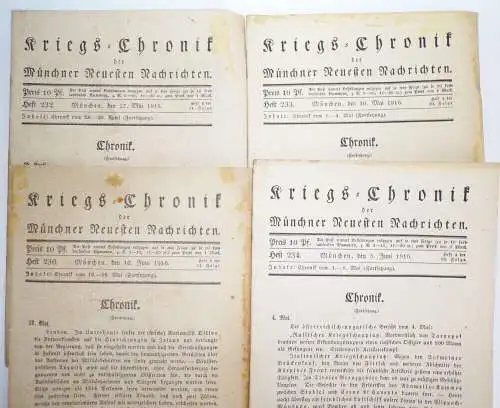 Kriegs Chronik der Münchener Neuesten Nachrichten 1916