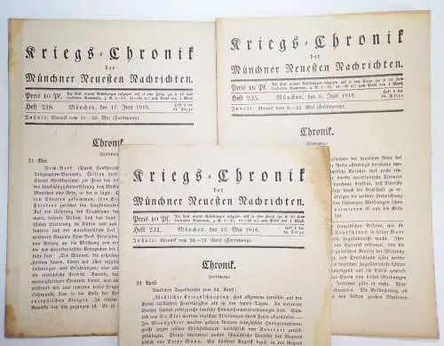 Kriegs Chronik der Münchener Neuesten Nachrichten 1916