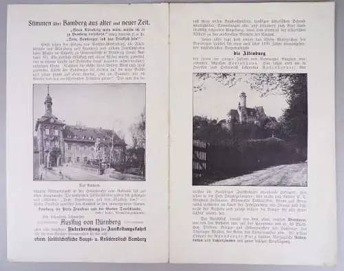 Willkommen in Bamberg Broschüre Heft um 1900