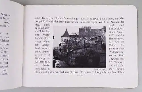 Bamberg die fränkische Siebenhügelstadt um 1900 Broschüre