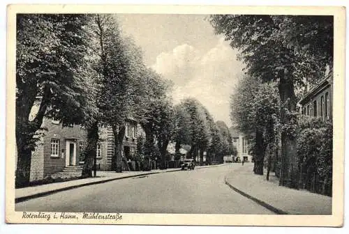 Ak Rotenburg in Hannover Mühlenstraße 1930 er