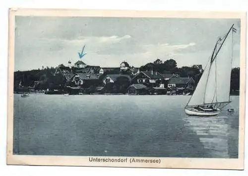 Ak Unterschondorf Ammersee 1919 Schondorf