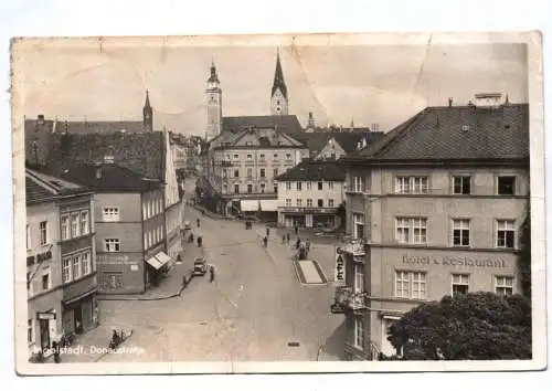 Ak Ingolstadt Donaustraße Echtfoto 1942