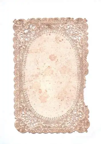 Altes Heiligenbild der göttliche Gärtner um 1850 holy card Andachtsbild