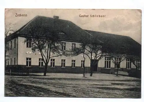 Ak Zeckerin Gasthof Schliebner 1917