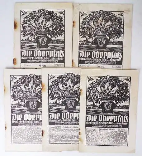 Die Oberpfalz Monatsschrift für Geschichte Volks und Heimatkunde 