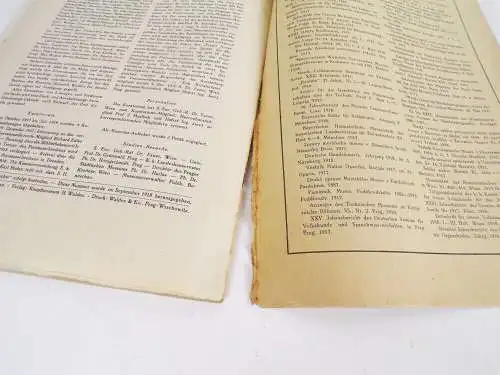 Berichte aus dem Knopf Museum Heinrich Waldes Prag Wrschowitz 1918 