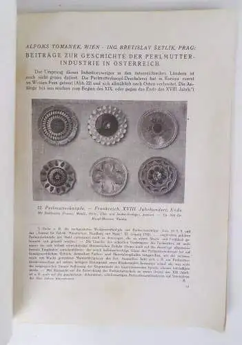 Berichte aus dem Knopf Museum Heinrich Waldes Prag Wrschowitz buttons Knöpfe