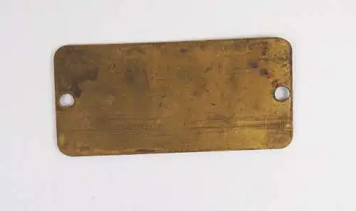 Altes Messing Schild B Schmidt Berlin Stahlpanzer um 1900