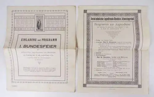 Konvolut Mannheim Programme Theater Karneval Vereinsabende um 1900