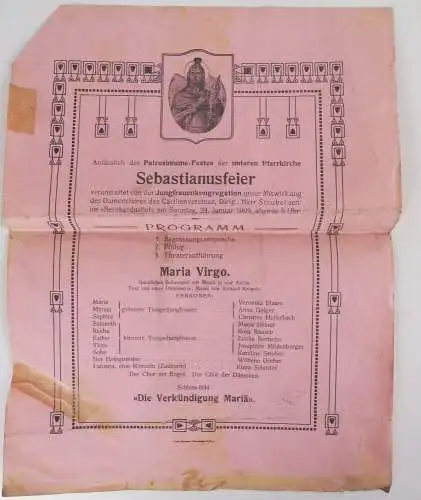 Konvolut Mannheim Programme Theater Karneval Vereinsabende um 1900