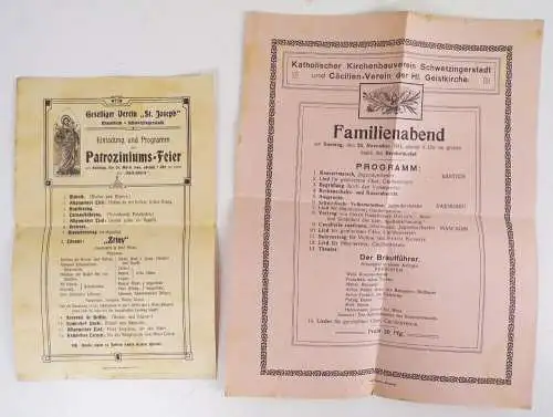 Konvolut Mannheim Programme Theater Karneval Vereinsabende um 1900