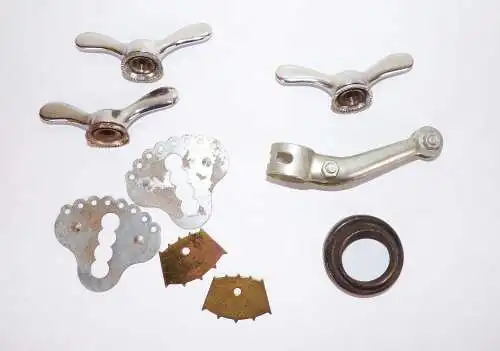 Fahrrad Kleinteile Flügelmuttern Scheinwerferhalter Ersatzteile Lot
