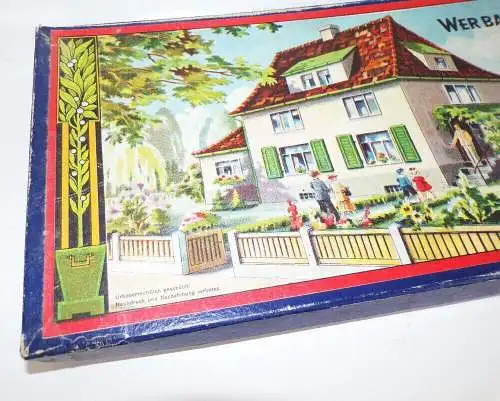 Altes Brettspiel Wer baut unser Haus Würfelspiel