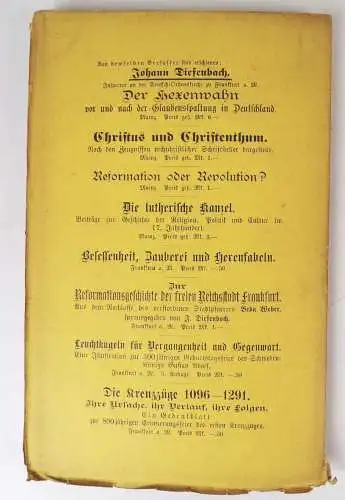 Der Zauberglaube des sechzehnten Jahrhunderts Johann Diesenbach 1900 Buch