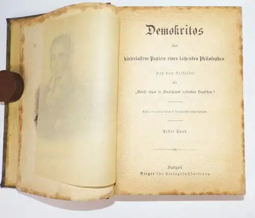  Demokritos oder hinterlassene Papiere eines lachenden Philosophen 1 bis 12