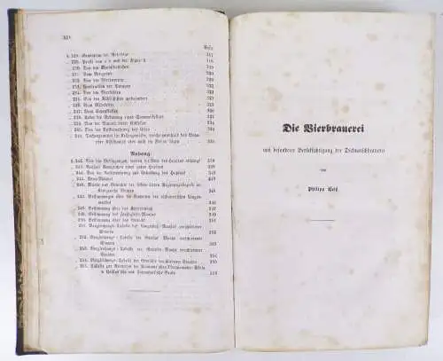 Die Bierbrauerei mit besonderer Berücksichtigung der Dickmaischbrauerei 1855 Phi