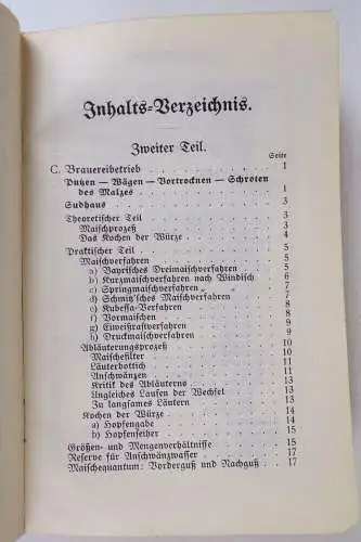 Brauer und Mälzer Kalender 1913 zweiter Teil