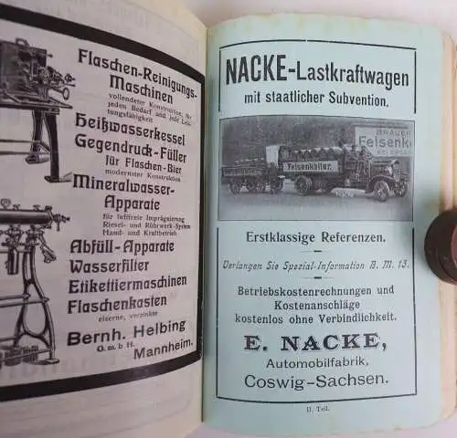 Brauer und Mälzer Kalender 1913 zweiter Teil