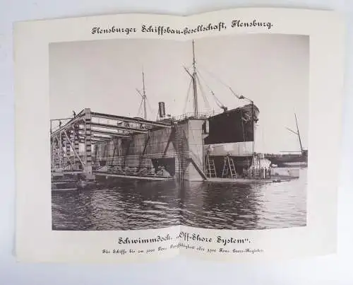 Flensburg Schiffbau Gesellschaft eisbrechende Schutzvorrichtung um 1900