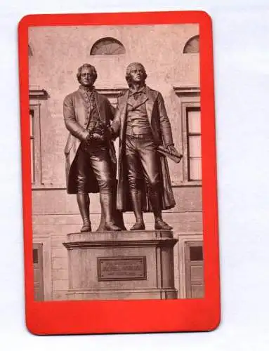 CDV Foto Weimar Schiller und Goethe Denkmal um 1880