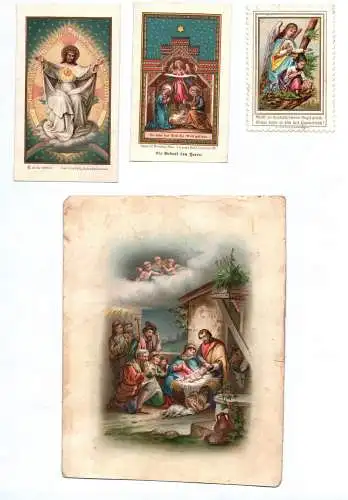 Lot Heiligenbilder Andachtsbilder Jesus Christus Litho Chromolitho um 1900