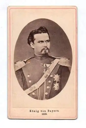 CDV Foto König Ludwig von Bayern um 1890