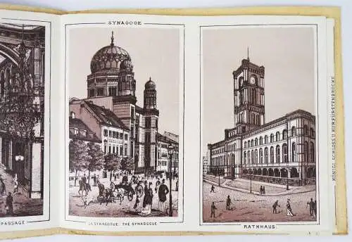 Erinnerung an Berlin um 1890 mit Synagoge 