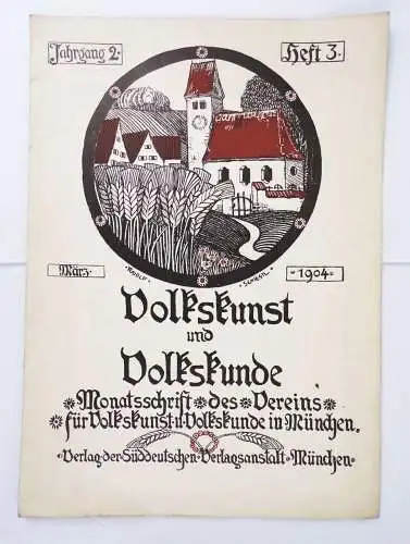 Volkskunst und Volkskunde Monatschrift München Heft 3 März 1904