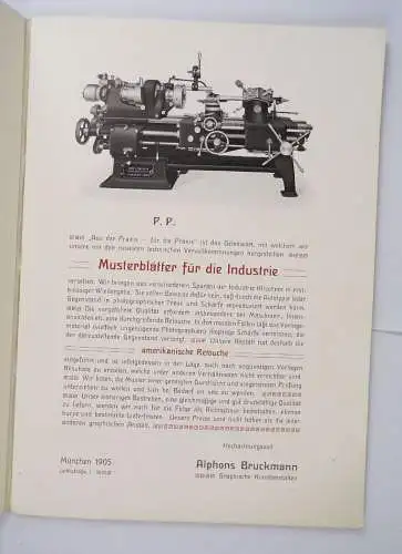 Musterblätter der graphischen Kunstanstalt Alphons Bruckmann München 1905