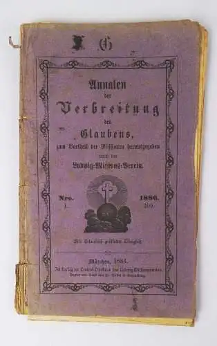 Annalen der Vorbereitung des Glaubens Ludwig Mission Verein 1886