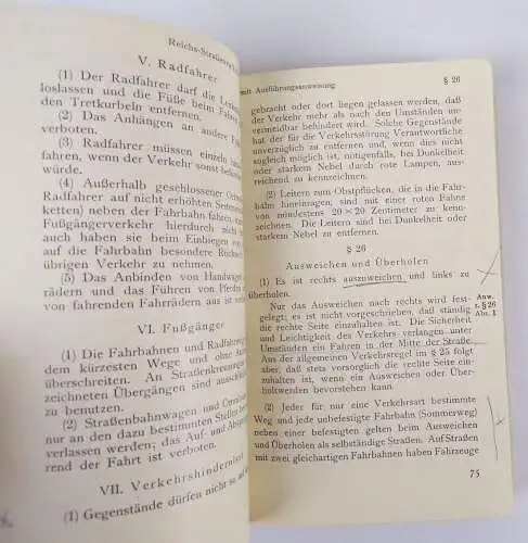 Reichsstraßenverkehrsordnung 1934 Ernst Schuppan Recht Buch