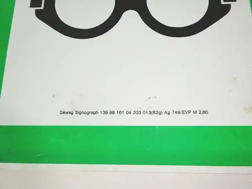 DDR Kunststoff Hinweisschild Warnschild Schutzbrille tragen Deko Industrie 