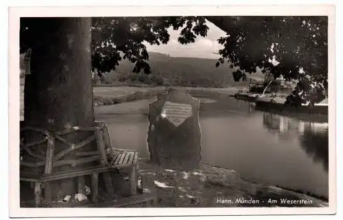 Foto Ak Hann. Münden Am Weserstein