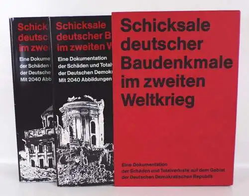 Schicksale deutscher Baudenkmäler im Zweiten Weltkrieg 1980 Schuber 2 Bände