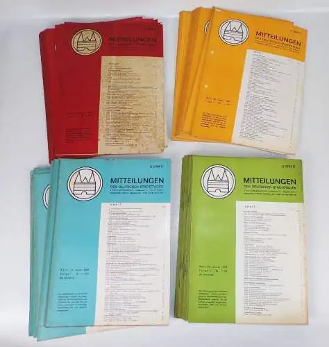 Mitteilungen des deutschen Städtetages Köln Marienburg 1966 1967 1968 1969 Lot