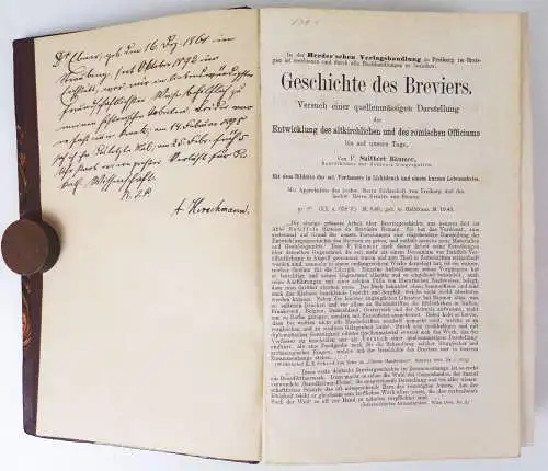 Quellen und Forschungen Missale Romanum Adalbert Ebner 1896