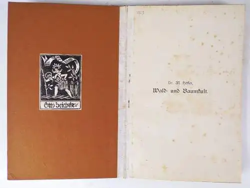 Wald - und Baumkult in Beziehung zur Volksmedizin Oberbayerns 1894