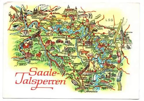 Ak Saale Talsperren Saalburg und weitere Thüringen 1984